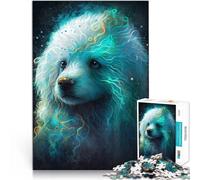 Rompecabezas de 1000 Piezas para Adultos y Adolescentes Perro Bichón Frisé Hecho de Madera Apto para Mayores de 14 años. Alivio del estrés Regalos interesantes para Reducir el estrés tamaño:50x75cm