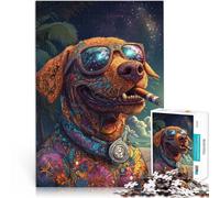 Rompecabezas de 1000 Piezas para Adultos y Adolescentes Perro Feroz Hecho de Papel,Apto para Mayores de 14 años. Entrena tu Cerebro y Tus Manos Regalo de cumpleaños。tamaño:38x52cm