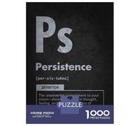 Rompecabezas De 1000 Piezas para Adultos Y Adolescentes Persistence Definition - Success and Manifestation Motivation Rompecabezas Juegos Relajantes Regalos para Mujeres Cumpleaños