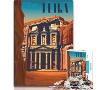 Rompecabezas de 1000 Piezas para Adultos y Adolescentes, Petra Majesty, Juguetes educativos para el Aprendizaje, Juegos Familiares, Ideal para Decorar el Escritorio (75x50cm)