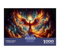 Rompecabezas De 1000 Piezas para Adultos Y Adolescentes Phoenix Rising Symbol of Renewal and Transformation Rompecabezas para Adultos Juego De Ingenio Arte De Pared Regalos De Cumpleaños Y Únicos 38x