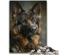 Rompecabezas de 1000 Piezas para Adultos y Adolescentes, Pintura al óleo de Perro Pastor, Juegos educativos, decoración del hogar, Toda la Familia, 50x75cm