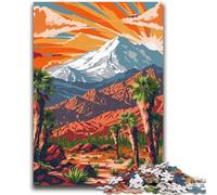 Rompecabezas de 1000 Piezas para Adultos y Adolescentes, póster de Viaje a Sierra Nevada, Ideal para Toda la Familia, niños a Partir de 14 años (tamaño 50x75cm)