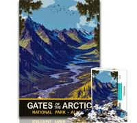 Rompecabezas de 1000 Piezas para Adultos y Adolescentes, Puertas del Ártico, 1000 Piezas, Juegos educativos, decoración del hogar, colección de Artistas, Bellas Artes, 26x38cm