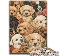 Rompecabezas de 1000 Piezas para Adultos y Adolescentes: Puppy World, un Juego desafiante y Familiar Una Obra de Arte para niños de 14 años 50x75cm