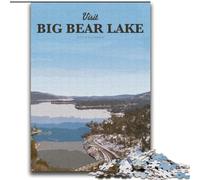 Rompecabezas de 1000 Piezas para Adultos y Adolescentes Que visitan Big Bear Lake, para un Juego Educativo, un desafío, un Juguete Que Mejora la Memoria para niños de 14 años, 75x100cm