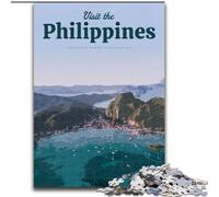 Rompecabezas de 1000 Piezas para Adultos y Adolescentes Que visitan Filipinas Apto para Mayores de 14 años Juegos educativos Regalos de Amigo Secreto 50x75cm