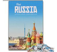 Rompecabezas de 1000 Piezas para Adultos y Adolescentes Que visitan Rusia Juguetes educativos, Juegos Familiares, cumpleaños, 38x26cm