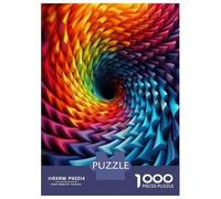 Rompecabezas De 1000 Piezas para Adultos Y Adolescentes Rainbow Spiral Abstract Art Print Rompecabezas para Adultos Juegos Relajantes Arte De Pared Difícil Y Desafiante 38x26cm/1000pcs