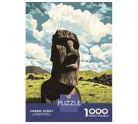 Rompecabezas De 1000 Piezas para Adultos Y Adolescentes Rapa NUI National Park Poster Rompecabezas para Adultos Juego Práctico Una Obra De Arte Difícil Y Desafiante 70x50cm/1000pcs