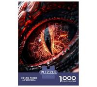 Rompecabezas De 1000 Piezas para Adultos Y Adolescentes Red Dragon Eye Rompecabezas Juegos Relajantes Regalos para Mujeres Cumpleaños Y Navidad 52x38cm/1000pcs