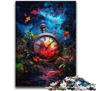 Rompecabezas de 1000 Piezas para Adultos y Adolescentes Reloj Despertador cósmico Juguete Educativo Intelectual descompresor 50x75cm