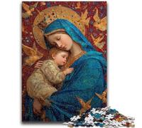 Rompecabezas de 1000 Piezas para Adultos y Adolescentes: Retrato de María la Madre 1000 Piezas para Adolescentes Juego de Preguntas Toda la Familia (38x26cm)