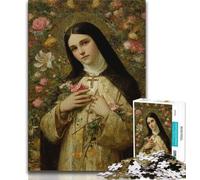 Rompecabezas de 1000 Piezas para Adultos y Adolescentes, Retrato de María la Madre, Juegos educativos, decoración del hogar, 75x50cm