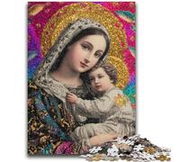 Rompecabezas de 1000 Piezas para Adultos y Adolescentes, Retrato de María la Madre, Juguetes educativos, Juegos Familiares, Regalos para Amigos y Familiares, 50x75cm