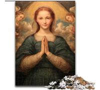 Rompecabezas de 1000 Piezas para Adultos y Adolescentes: Retrato de María la Madre, un desafío difícil y antiestrés Regalos de Amigo Secreto para Mayores de 14 años tamaño 26x38cm