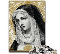 Rompecabezas de 1000 Piezas para Adultos y Adolescentes: Retrato de María Madre, Juego Educativo, Regalo para Toda la Familia, 26x38cm