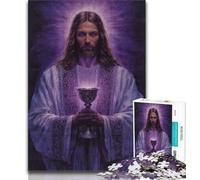 Rompecabezas de 1000 Piezas para Adultos y Adolescentes: Retrato de María Madre Rompecabezas para Adultos, Juegos educativos, decoración del hogar, Ideal para Escritorio (tamaño 75x50cm)