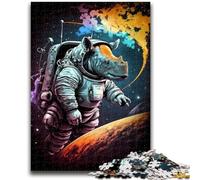 Rompecabezas de 1000 Piezas para Adultos y Adolescentes Rinoceronte Genial A Partir de 14 años Juegos Familiares Regalos para Toda la Familia 38x26cm