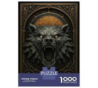 Rompecabezas De 1000 Piezas para Adultos Y Adolescentes Roaring Bear - Gothic Guardian Beast Rompecabezas para Adultos Juego Práctico Una Obra De Arte Difícil Y Desafiante 70x50cm/1000pcs