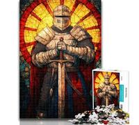 Rompecabezas de 1000 Piezas para Adultos y Adolescentes, Rompecabezas de Caballeros Medievales, Juego desafiante, Regalo Ideal para Toda la Familia, 50x75cm