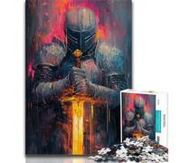 Rompecabezas de 1000 Piezas para Adultos y Adolescentes Rompecabezas de Caballeros Medievales Juegos educativos Juguetes de Bricolaje Grandes Regalos y Juguetes 75x50cm