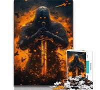 Rompecabezas de 1000 Piezas para Adultos y Adolescentes Rompecabezas de Caballeros Medievales para Adolescentes Ideal para Decorar tu Escritorio a Partir de 14 años (tamaño 75x50cm)