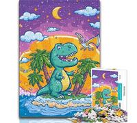 Rompecabezas de 1000 Piezas para Adultos y Adolescentes Rompecabezas de Dinosaurios bebé para Adultos Cada Pieza es única Juego Familiar desafiante y Divertido (tamaño 75x50cm)