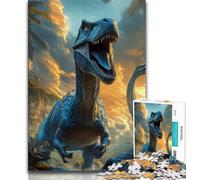 Rompecabezas de 1000 Piezas para Adultos y Adolescentes Rompecabezas de Dinosaurios Juguetes educativos Juegos Familiares cumpleaños 26x38cm