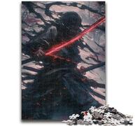 Rompecabezas de 1000 Piezas para Adultos y Adolescentes Rompecabezas de Guerreros Ninja de fantasía para Adolescentes, con póster a Juego y Hoja de Trivia para Mayores de 14 años (50x75cm)