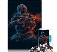 Rompecabezas de 1000 Piezas para Adultos y Adolescentes, Rompecabezas de Las Fuerzas Especiales, Juegos Familiares desafiantes, Juguetes de Bricolaje para Decorar la Pared del hogar (tamaño 38x26cm)