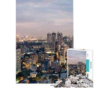 Rompecabezas de 1000 Piezas para Adultos y Adolescentes Rompecabezas de Las Vegas para Adolescentes Juegos relajantes Decoración del hogar Interacción Entre Padres e Hijos (Tamaño 38x52cm)