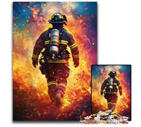 Rompecabezas de 1000 Piezas para Adultos y Adolescentes, Rompecabezas de Madera de Bombero, Juguetes educativos para el Aprendizaje, Juegos Familiares, 50x75cm