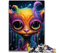 Rompecabezas de 1000 Piezas para Adultos y Adolescentes Rompecabezas de Monstruos de Arte Colorido para Adolescentes, educativos y de Aprendizaje Toda la Familia (50x75cm)