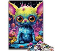 Rompecabezas de 1000 Piezas para Adultos y Adolescentes Rompecabezas de Monstruos de Arte Colorido para Adolescentes, educativos y de Aprendizaje Toda la Familia (50x75cm)