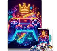 Rompecabezas de 1000 Piezas para Adultos y Adolescentes Rompecabezas de neón para Adolescentes Noches de Juegos Juguete Colorido para Regalo en casa 26x38cm