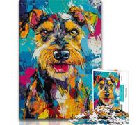 Rompecabezas de 1000 Piezas para Adultos y Adolescentes Rompecabezas de Perro Airedale Terrier para Adolescentes para Juego Educativo Juguete de desafío decoración única para el hogar y Regalos