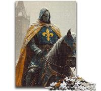 Rompecabezas de 1000 Piezas para Adultos y Adolescentes, Rompecabezas de poderosos Caballeros Medievales, Juegos educativos, Juguetes de Bricolaje, Grandes Regalos y Juguetes, 50x75cm