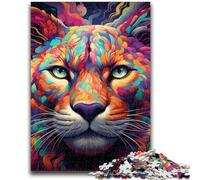 Rompecabezas de 1000 Piezas para Adultos y Adolescentes Rompecabezas de Puma Colorido de 1000 Piezas Juego Educativo para cumpleaños y Navidad (50x75cm)