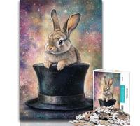 Rompecabezas de 1000 Piezas para Adultos y Adolescentes Rompecabezas de Sombrero de Mago para Adolescentes con póster a Juego y Hoja de Trivia para Mayores de 14 años 75x50cm