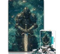 Rompecabezas de 1000 Piezas para Adultos y Adolescentes Rompecabezas de un poderoso Caballero Medieval para Adolescentes Ideal para Decorar tu Escritorio a Partir de 14 años (tamaño 38x26cm)