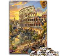 Rompecabezas de 1000 Piezas para Adultos y Adolescentes Rompecabezas del Coliseo para Adolescentes Diseño Vibrante y único Experiencia Relajante y desafiante (38x26cm)