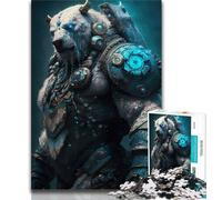 Rompecabezas de 1000 Piezas para Adultos y Adolescentes Rompecabezas El Oso del Silencio para Adultos Juego de relajación Toda la Familia (tamaño 38x26cm)