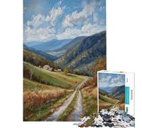 Rompecabezas de 1000 Piezas para Adultos y Adolescentes Rompecabezas Valley Homestead para Adultos Juego Familiar Decoración de Pared cumpleaños y Navidad (tamaño 38x52cm)