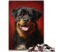 Rompecabezas de 1000 Piezas para Adultos y Adolescentes, Rottweiler, Juguetes de Entretenimiento Familiar, Juego Educativo para cumpleaños y Navidad para Mayores de 14 años, 26x38cm