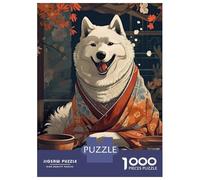 Rompecabezas De 1000 Piezas para Adultos Y Adolescentes Samoyed Japanese Food Rompecabezas para Adultos Juegos Familiares Análisis Y Lógica Regalos De Cumpleaños Y Únicos 52x38cm/1000pcs