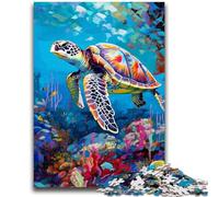 Rompecabezas de 1000 Piezas para Adultos y Adolescentes, sinfonía de Tortugas Marinas, Juguetes educativos, colección de Artistas antiestrés, Bellas Artes, 26x38cm