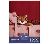 Rompecabezas De 1000 Piezas para Adultos Y Adolescentes Sleeping Tiger Painting Rompecabezas para Adultos Juegos Familiares Análisis Y Lógica Regalos De Cumpleaños Y Únicos 52x38cm/1000pcs