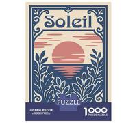 Rompecabezas De 1000 Piezas Para Adultos Y Adolescentes Soleil Art Nouveau Landscape Poster Rompecabezas Para Adultos Juegos Familiares Análisis Y Lógica Regalos De Cumpleaños Y Únicos 38x26cm/1000pcs