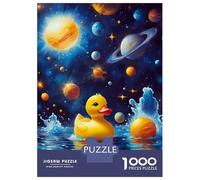 Rompecabezas De 1000 Piezas para Adultos Y Adolescentes Space Duck Goose 3 Rompecabezas para Adultos Juegos Familiares Análisis Y Lógica Regalos De Cumpleaños Y Únicos 38x26cm/1000pcs